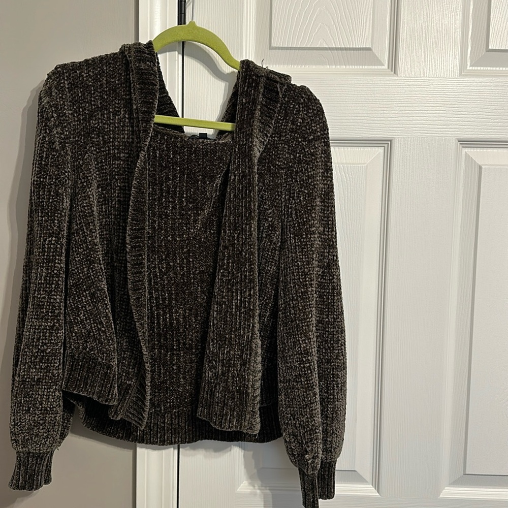Grey green cardigan